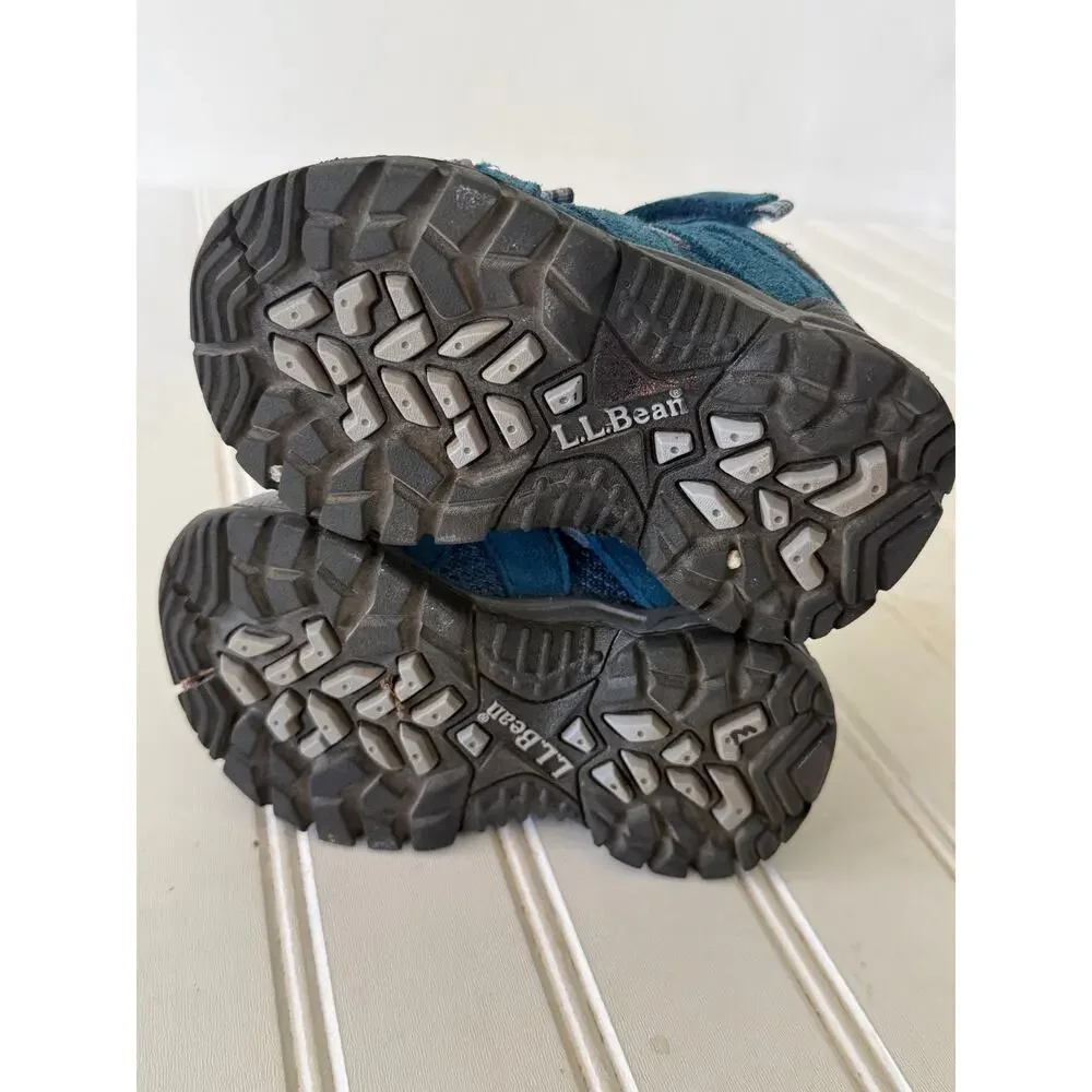 L.L.Bean Trail Model hiking toddlers TEK2.5 waterproof suede materials size 5